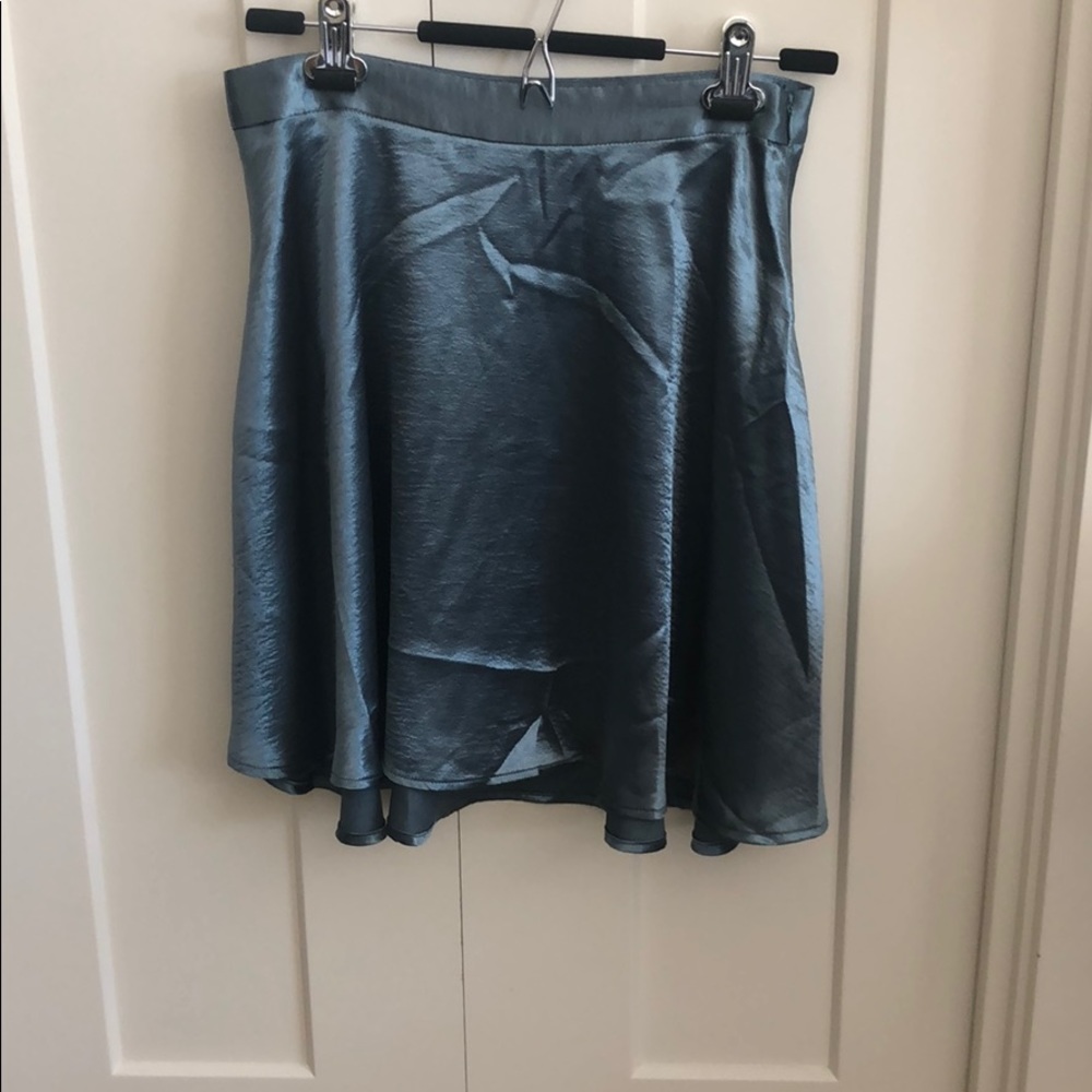 Silk blue skirt